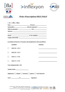 Fiche_inscription_DELF DALF 2020  Centre d'examens
